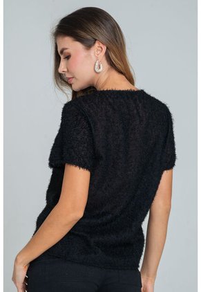 Blusa Amara Negro Ragged Pf12110863