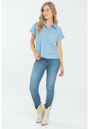 Camisa Burdeos Azul Ragged Pf17110067