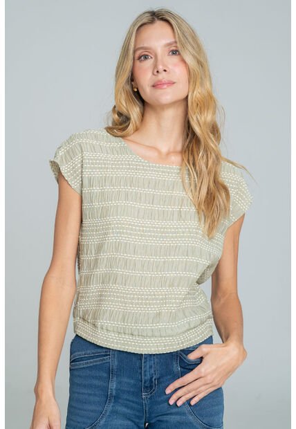 Blusa Navagio Verde Ragged Pf11113081