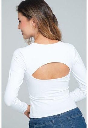 Top Makeno Blanco Ragged Pf13120840