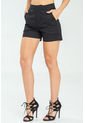 Short Asimetrico Negro Ragged Pf11340150 de Ragged