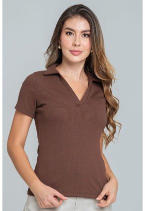 Polo Rib Missy Café Ragged Pf11121178