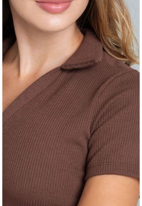 Polo Rib Missy Café Ragged Pf11121178