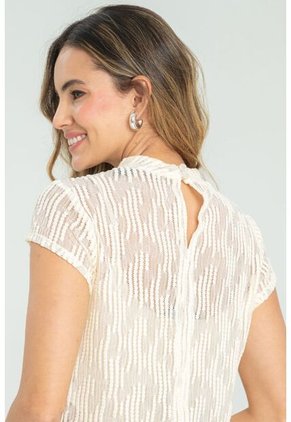 Blusa Susy Blanco Ragged Pf11112892