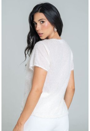 Blusa Amara Blanco Ragged Pf12110863