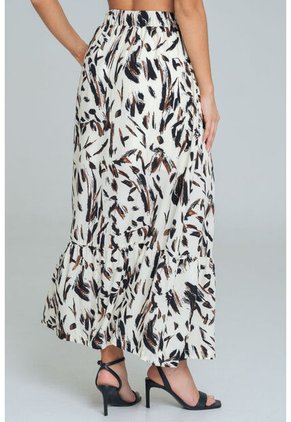 Falda Larga Khika Café Ragged Pf11320522