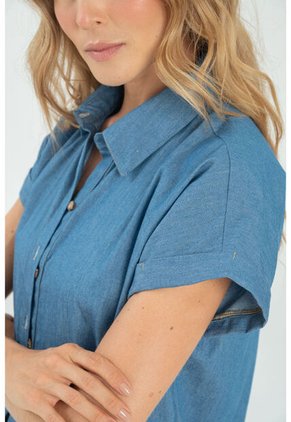 Camisa Burdeos Azul Ragged Pf17110067