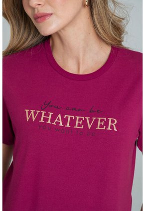 Camiseta Whatever Marrón Ragged Pf21120121