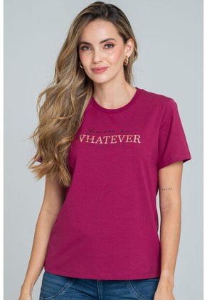 Camiseta Whatever Marrón Ragged Pf21120121