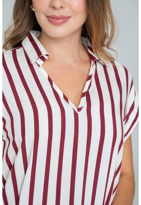 Blusa Rayas Rojo Ragged Pf11113072