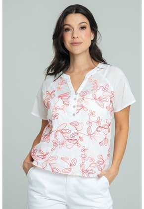 Blusa Derna Rosa Ragged Pf11113217