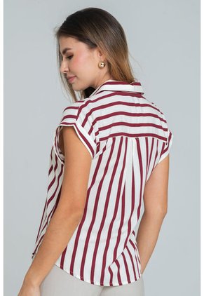 Blusa Rayas Rojo Ragged Pf11113072