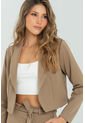 Chaqueta Crop Belle Café Ragged Pf11130271 de Ragged