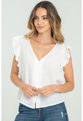 Blusa Ross Blanco Ragged Pf11112895
