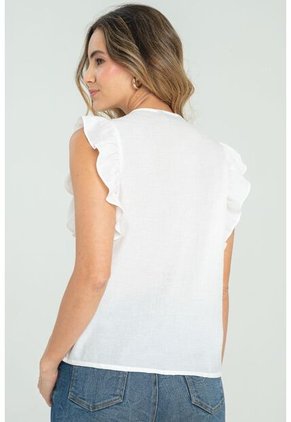 Blusa Ross Blanco Ragged Pf11112895