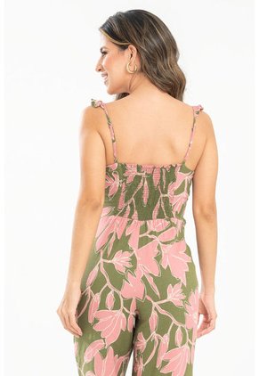 Enterizo Largo Flowa Verde Ragged Pf31530188