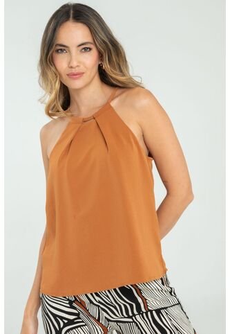 Blusa Zhoe Café Ragged Pf11112896 Ragged