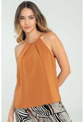Blusa Zhoe Café Ragged Pf11112896
