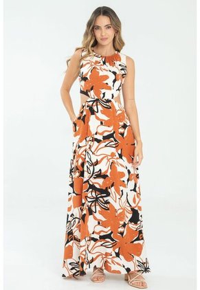 Vestido Clea Café Ragged Pf11511350