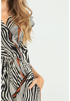 Vestido Corto Dharby Negro Ragged Pf11511353