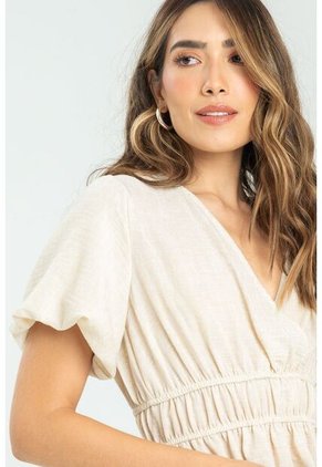 Blusa Elise Beige Ragged Pf11112927