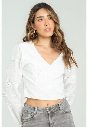 Blusa Ojalillo Boston Blanco Ragged Pf11112914