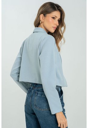 Chaqueta Crop Belle Azul Ragged Pf11130271