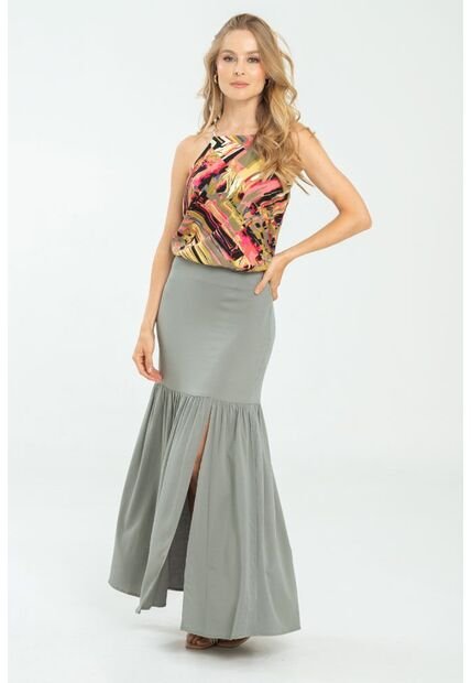 Falda Macarena Verde Ragged Pf11320502