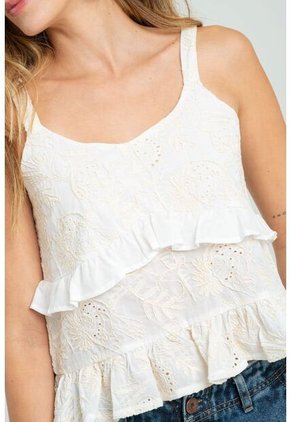 Blusa Summer Blanco Ragged Pf11112922