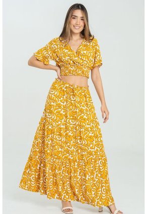 Blusa Macondo Amarillo Ragged Pf11112959