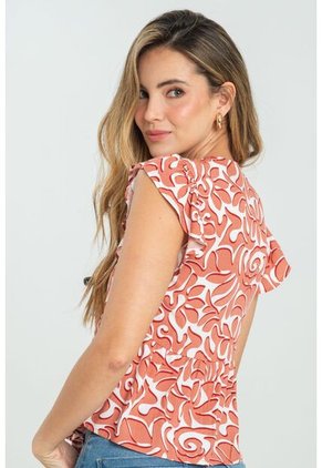 Blusa Samantha Rojo Ragged Pf11112958