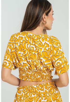 Blusa Macondo Amarillo Ragged Pf11112959