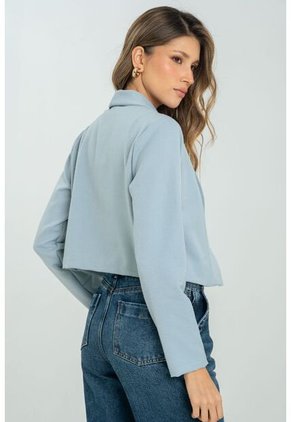 Chaqueta Crop Belle Azul Ragged Pf11130271