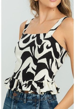 Blusa Arizona Negro Ragged Pf11112965