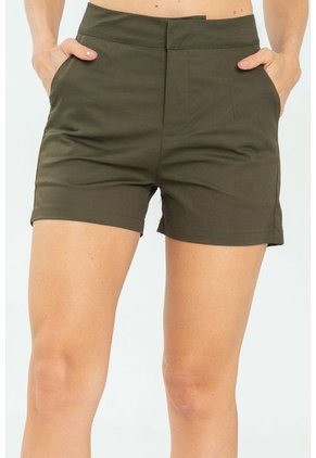 Short Asimetrico Verde Ragged Pf11340150