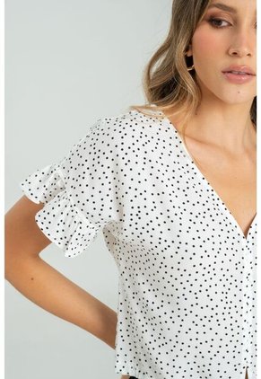 Blusa Mishall Blanco Ragged Pf11112967