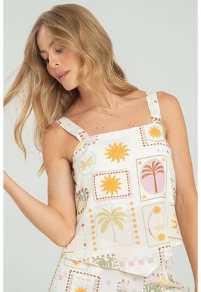 Blusa Solare Blanco Ragged Pf11112981