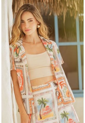 Camisa Summer Blanco Ragged Pf11112978