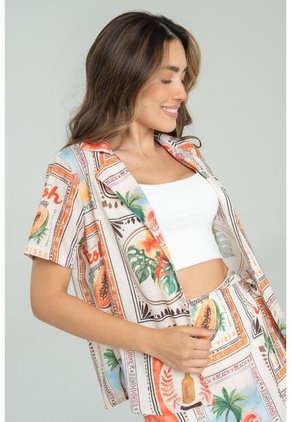 Camisa Summer Blanco Ragged Pf11112978