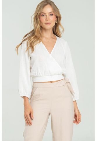 Blusa Vince Blanco Ragged Pf11112993 Ragged