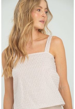 Blusa Mista Beige Ragged Pf11112980