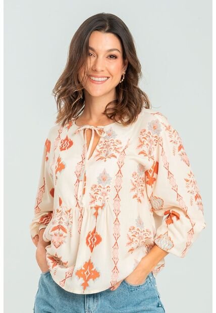 Blusa Mercy Beige Ragged Pf11112989