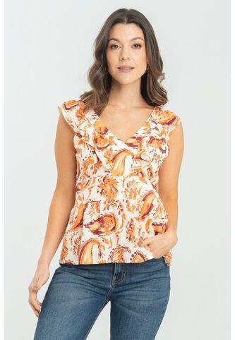 Blusa Anya Beige Ragged Pf11112991 Ragged