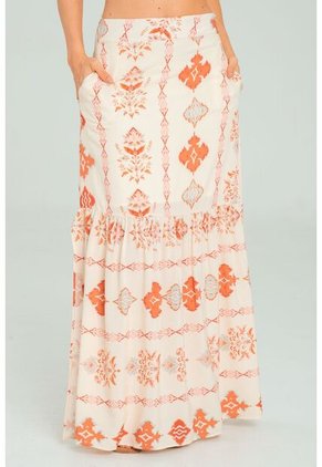 Falda Ervena Beige Ragged Pf11320508