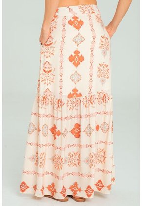 Falda Ervena Beige Ragged Pf11320508