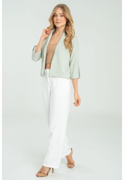 Blazer Abierto Mucura Verde Ragged Pf11130274