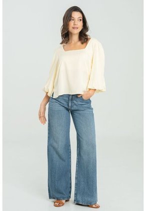 Blusa Ashya Beige Ragged Pf11112988