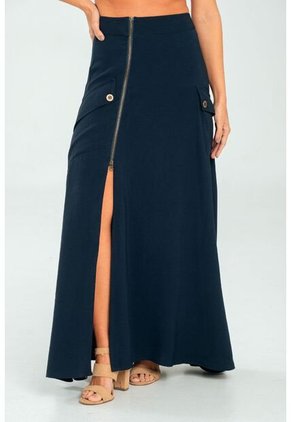 Falda Larga Grhace Azul Ragged Pf11320511