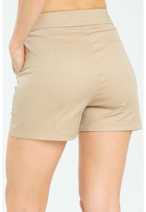 Short Asimetrico Beige Ragged Pf11340150