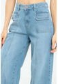 Jeans Wide Leg Cortes Azul Ragged Pf21350046 de Ragged